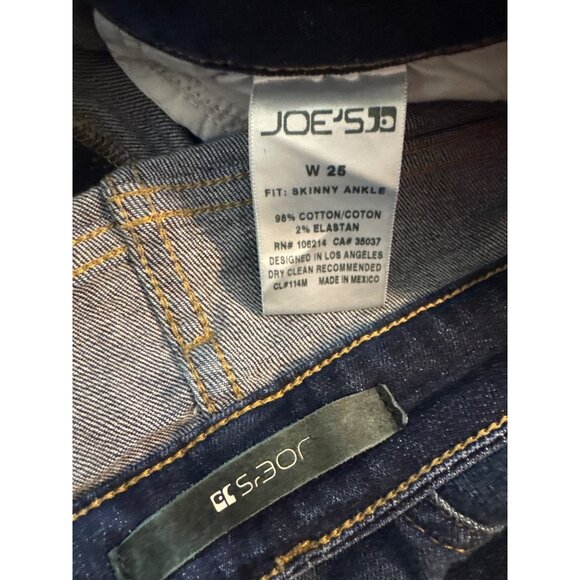 Joe's Skinny Ankle Denim Jeans Size 25 - Picture 4 of 4